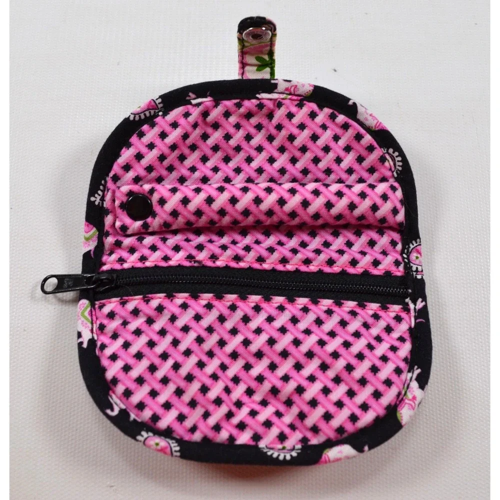 Vera Bradley Small Jewelry Case in Pink Elephant Pattern 5